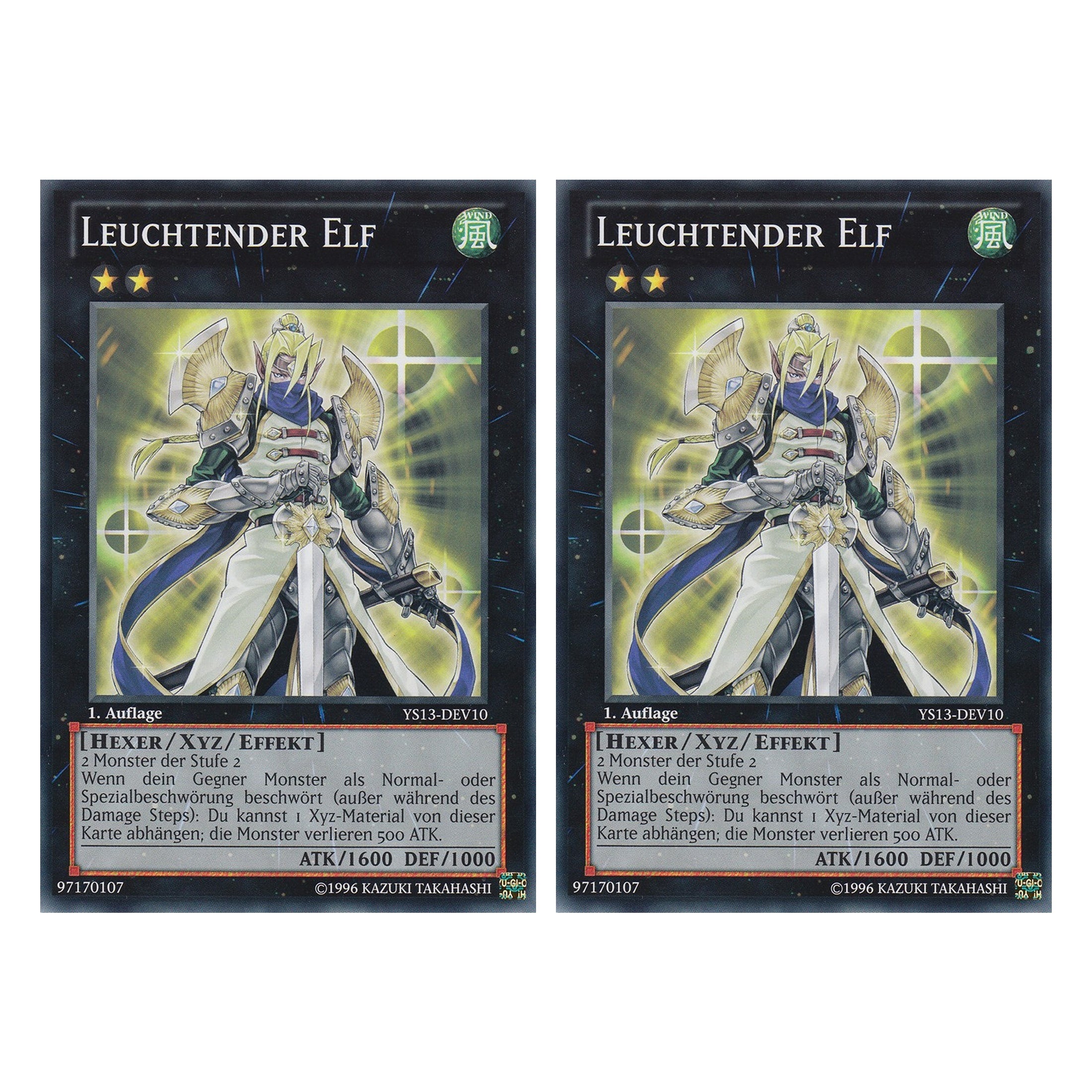 Leuchtender Elf - YS13-DEV10 - Common - Deutsch - 1. Auflage - Super Starter: V for Victory - Duo Set (2 Stück) - Yugioh