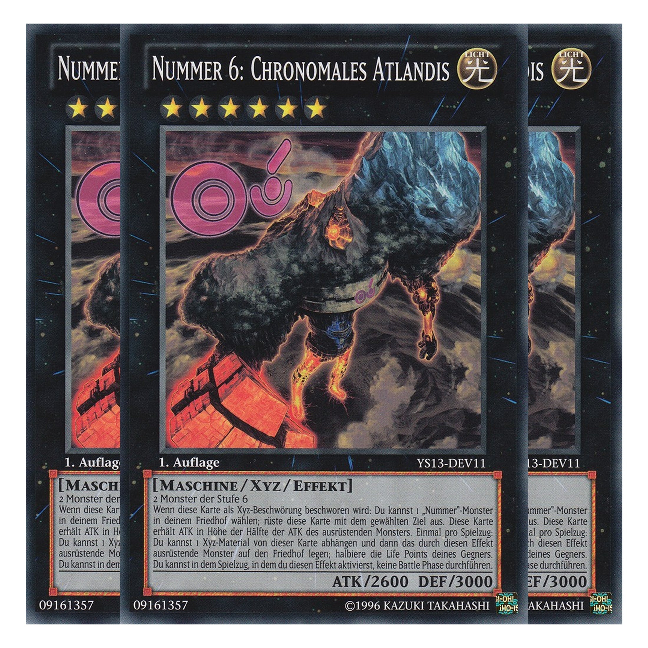 Nummer 6: Chronomales Atlandis - YS13-DEV11 - Common - Deutsch - 1. Auflage - Super Starter: V for Victory - Playset (3 Kopien)