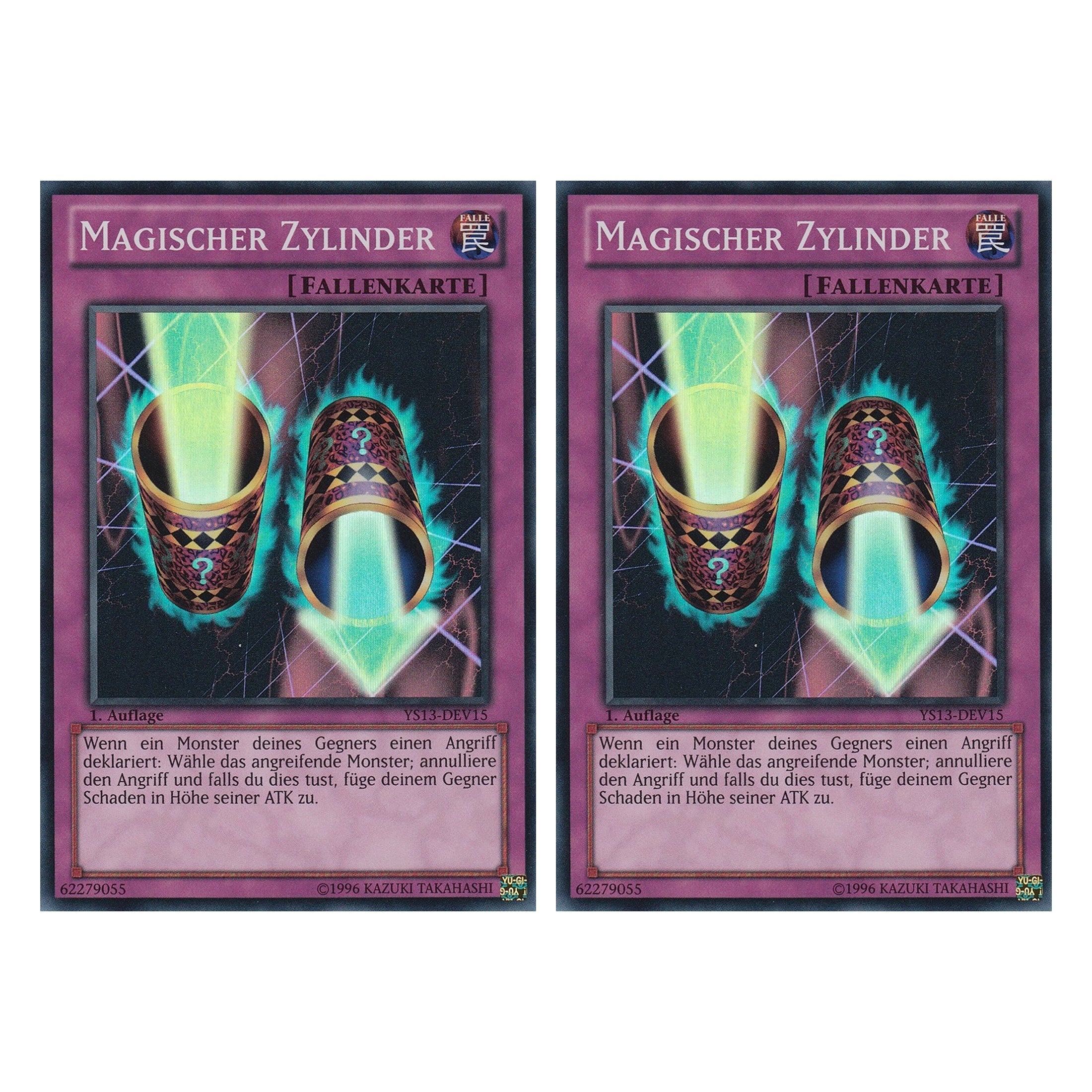 Magischer Zylinder - YS13-DEV15 - Super Rare - Deutsch - 1. Auflage - Super Starter: V for Victory - Duo Set (2 Stück) - Yugioh