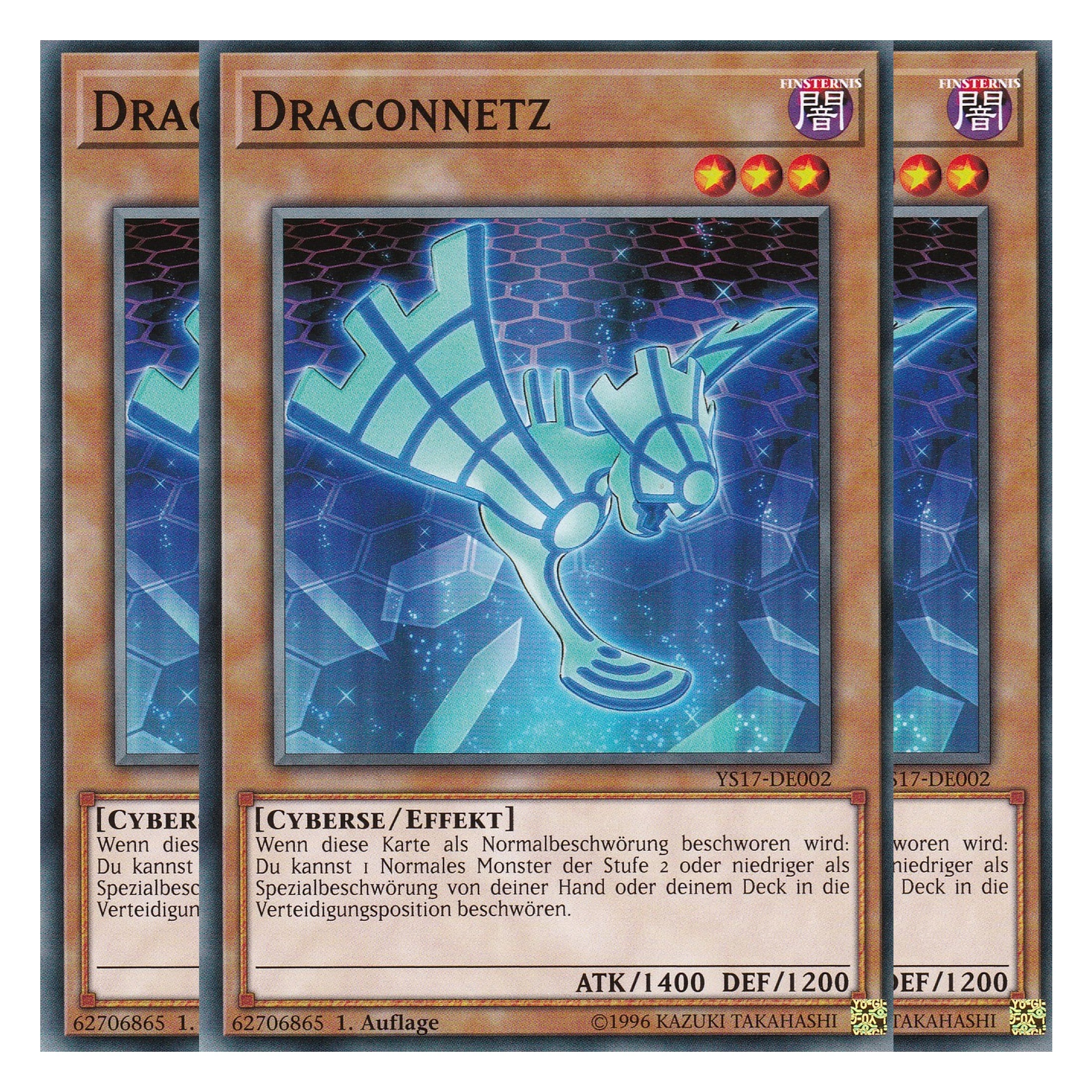 Draconnetz - YS17-DE002 - Common - Deutsch - 1. Auflage - Starter Deck: Link Strike - Playset (3 Kopien)