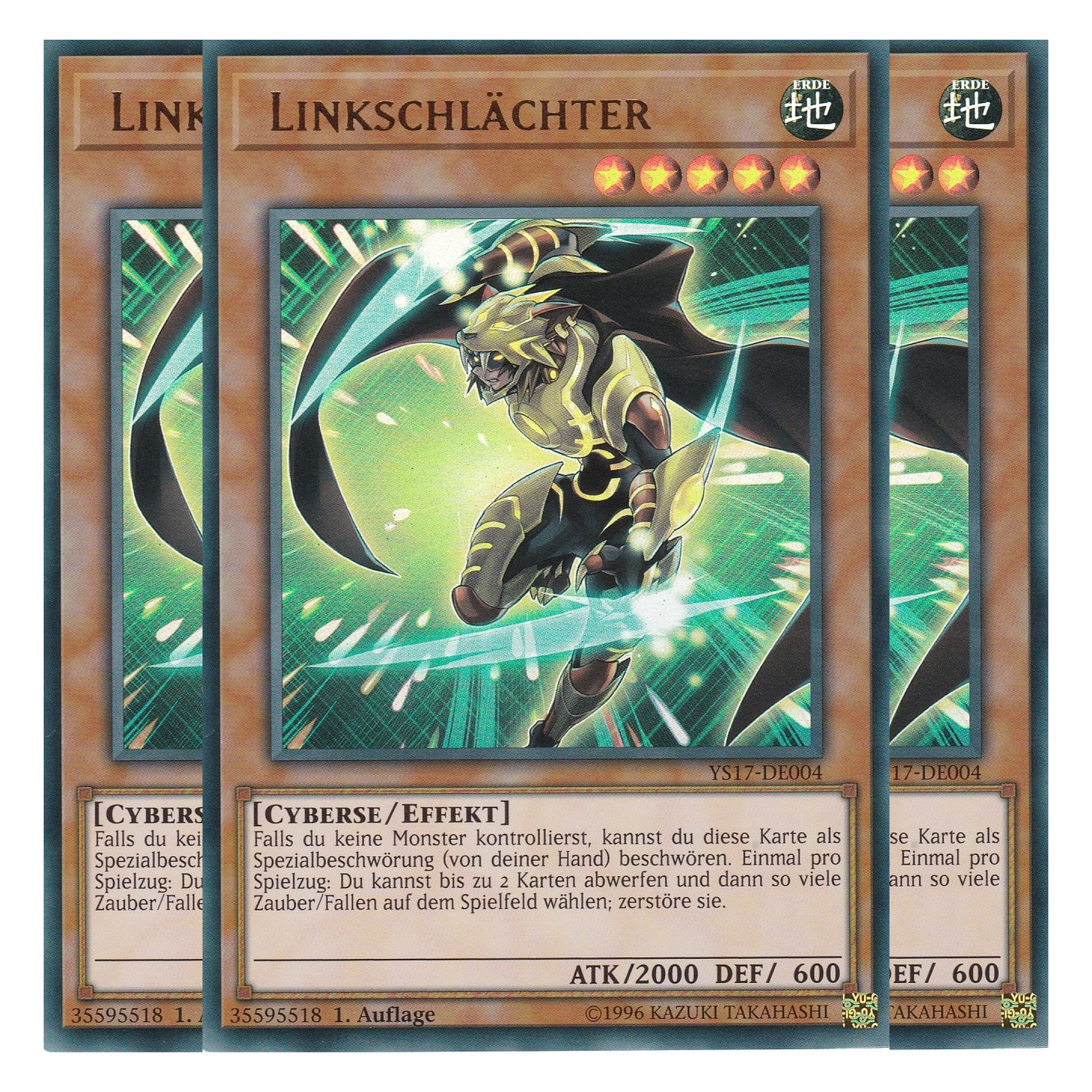 Linkschlächter - YS17-DE004 - Ultra Rare - Deutsch - 1. Auflage - Starter Deck: Link Strike - Playset (3 Kopien)