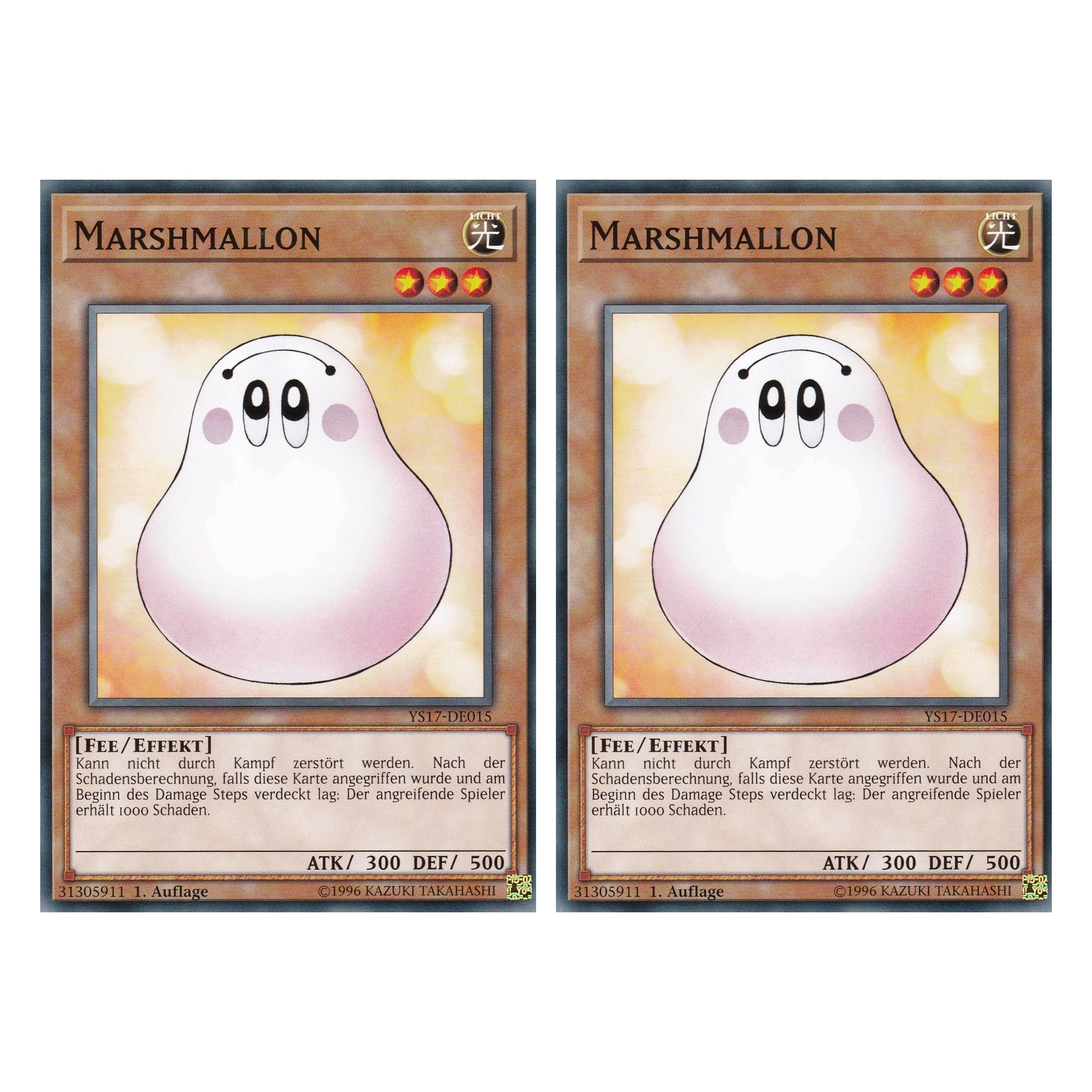 Marshmallon - YS17-DE015 - Common - Deutsch - 1. Auflage - Starter Deck: Link Strike - Duo Set (2 Stück) - Yugioh