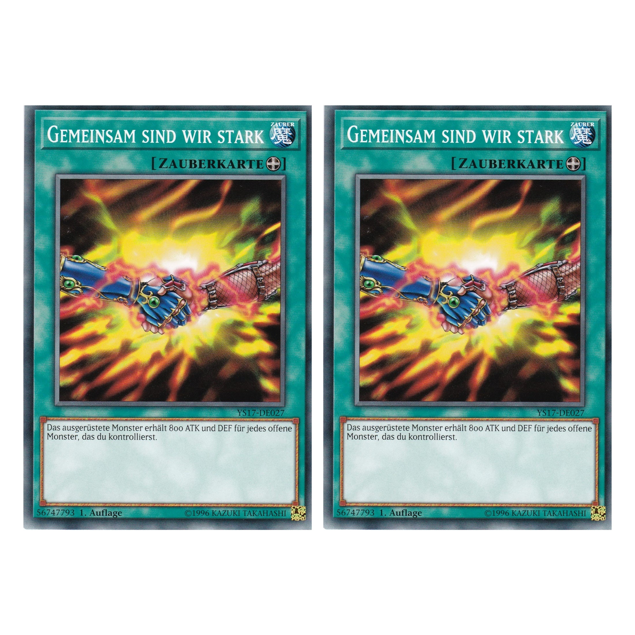 Gemeinsam sind wir Stark - YS17-DE027 - Common - Deutsch - 1. Auflage - Starter Deck: Link Strike - Duo Set (2 Stück) - Yugioh