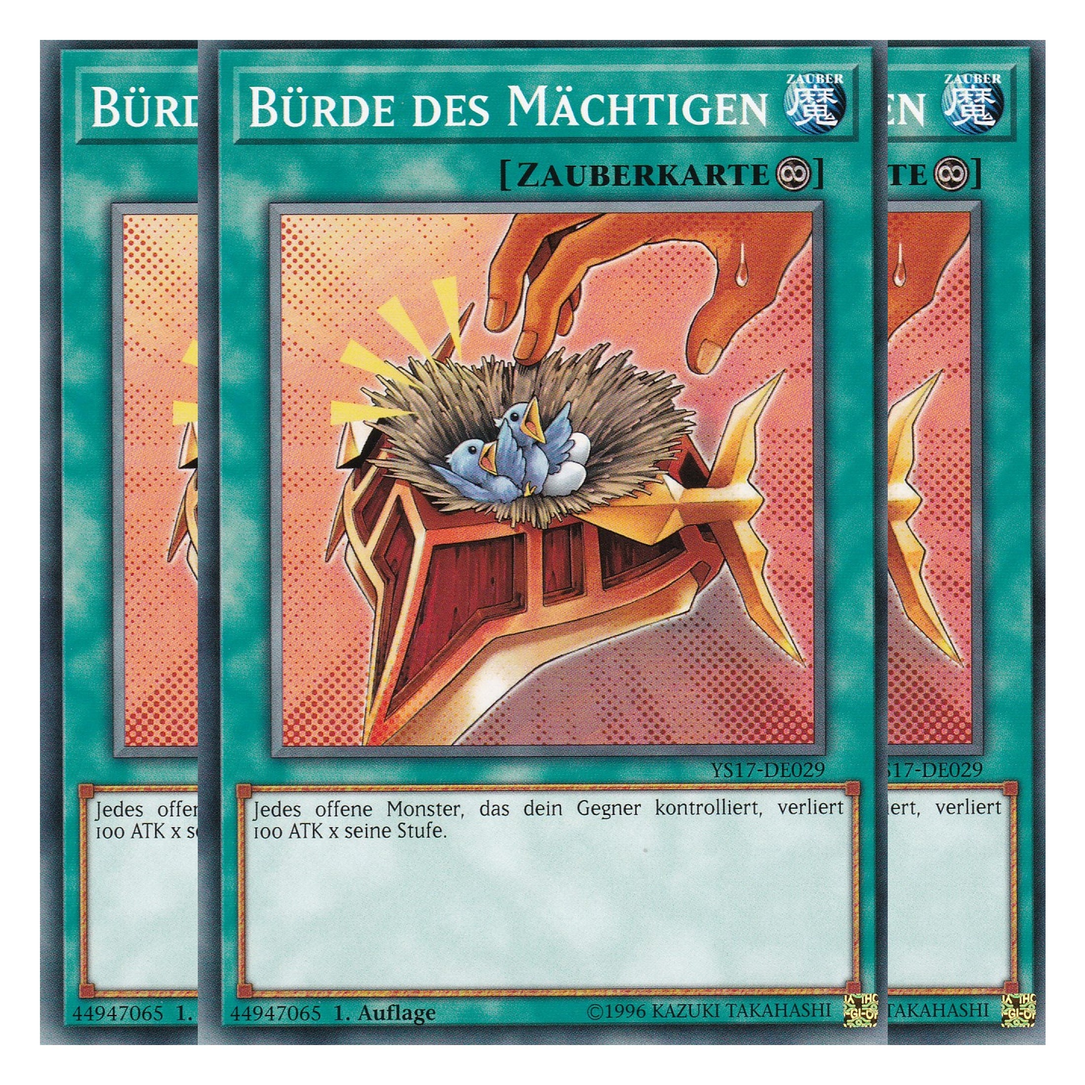 Bürde des Mächtigen - YS17-DE029 - Common - Deutsch - 1. Auflage - Starter Deck: Link Strike - Playset (3 Kopien)