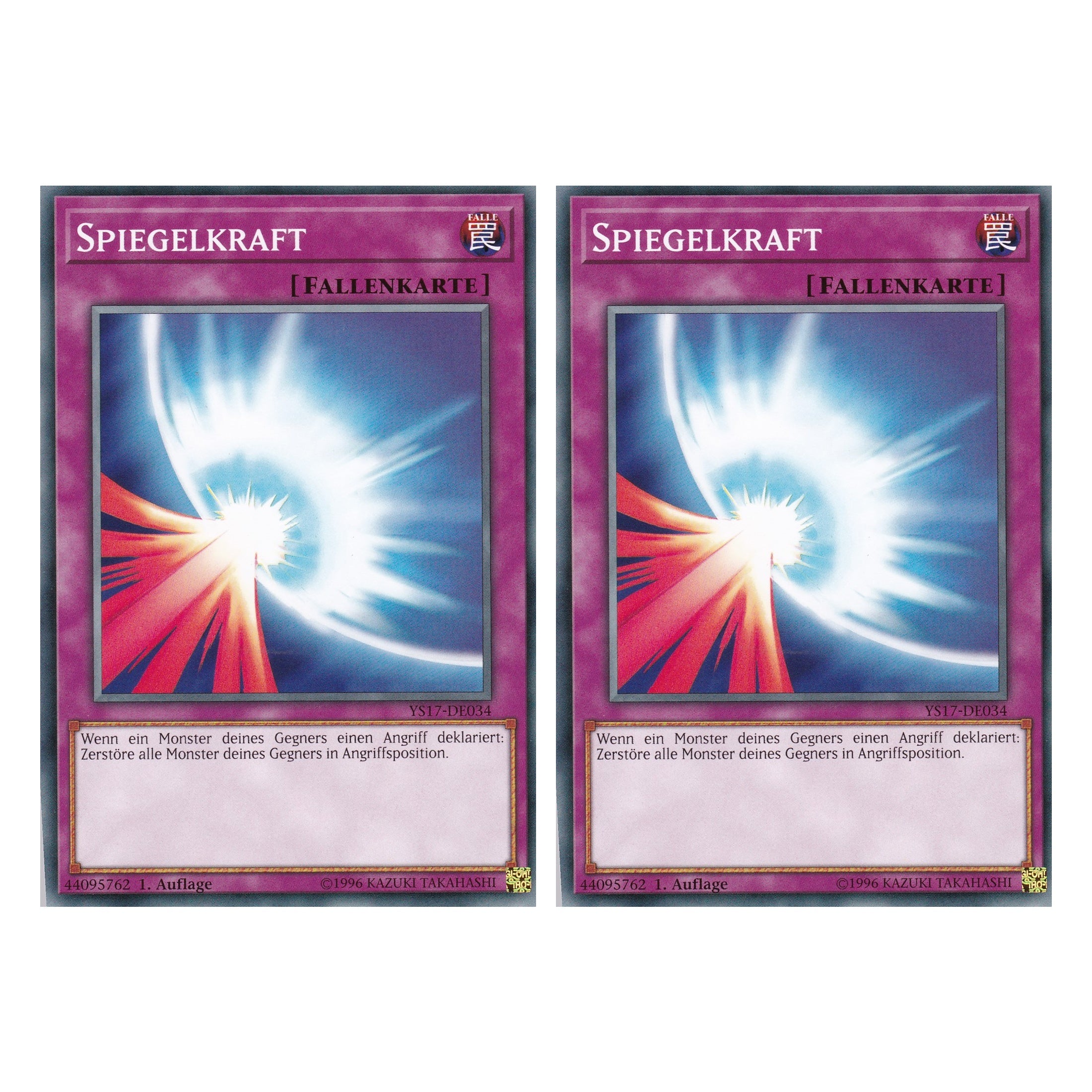 Spiegelkraft - YS17-DE034 - Common - Deutsch - 1. Auflage - Starter Deck: Link Strike - Duo Set (2 Stück) - Yugioh