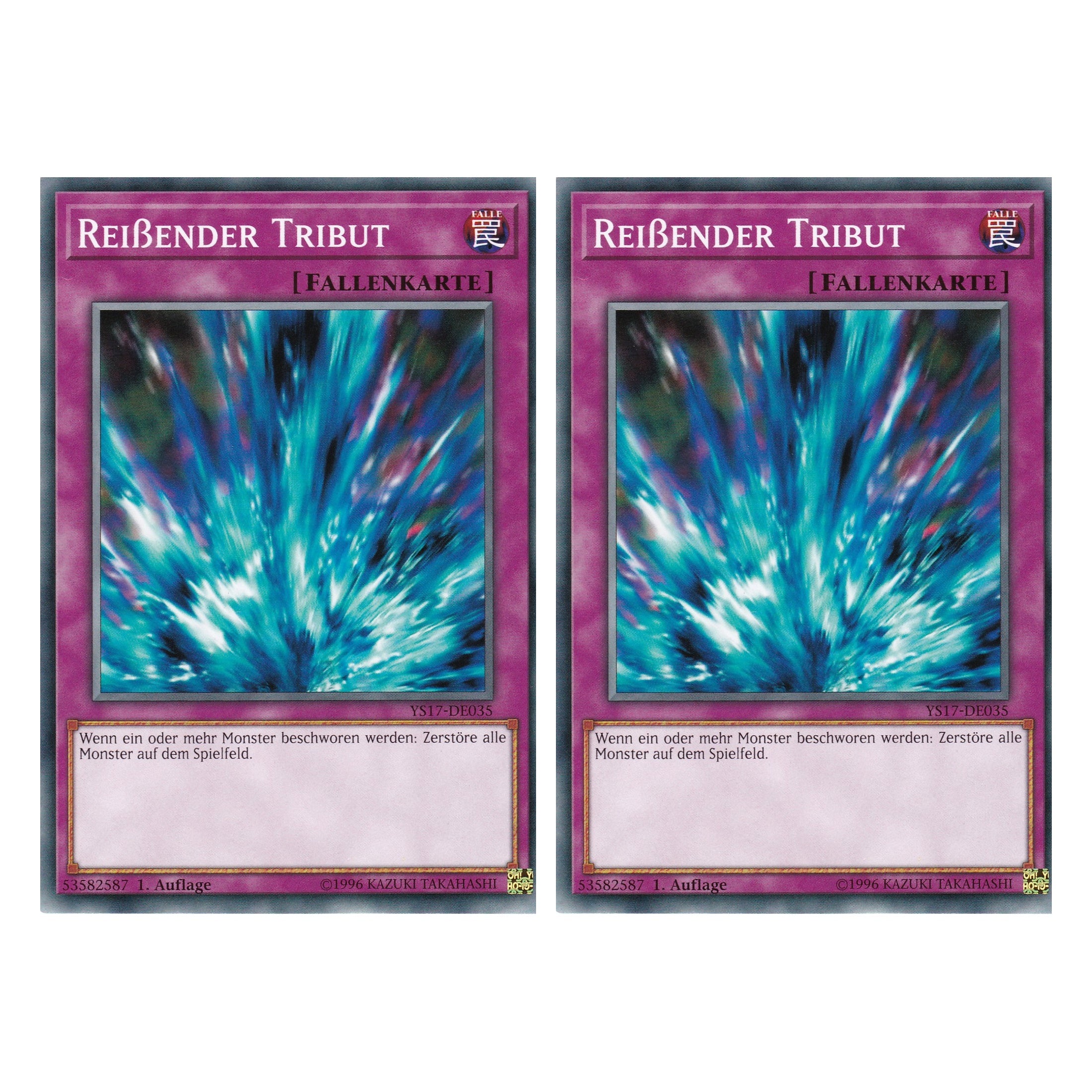 Reißender Tribut - YS17-DE035 - Common - Deutsch - 1. Auflage - Starter Deck: Link Strike - Duo Set (2 Stück) - Yugioh