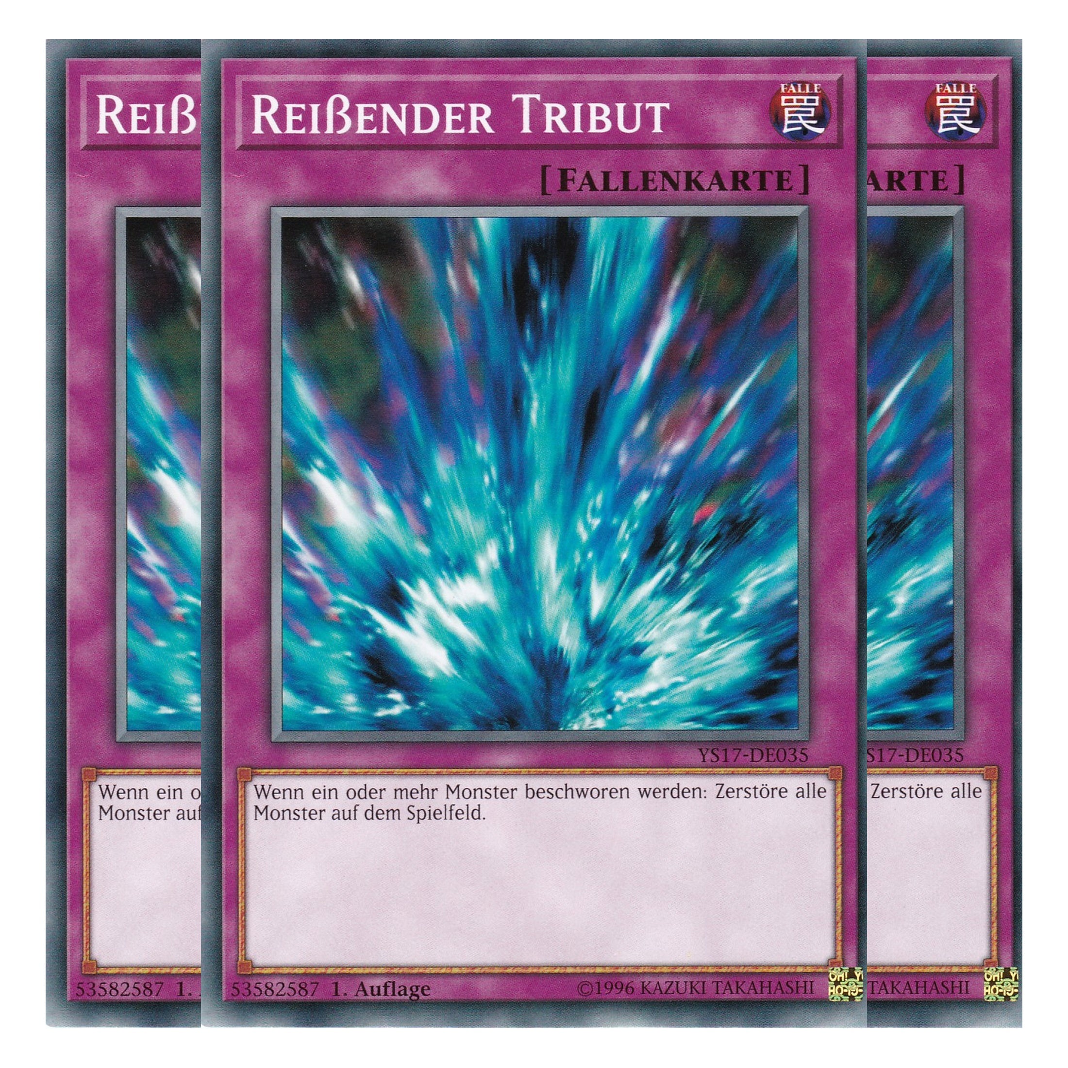 Reißender Tribut - YS17-DE035 - Common - Deutsch - 1. Auflage - Starter Deck: Link Strike - Playset (3 Kopien)