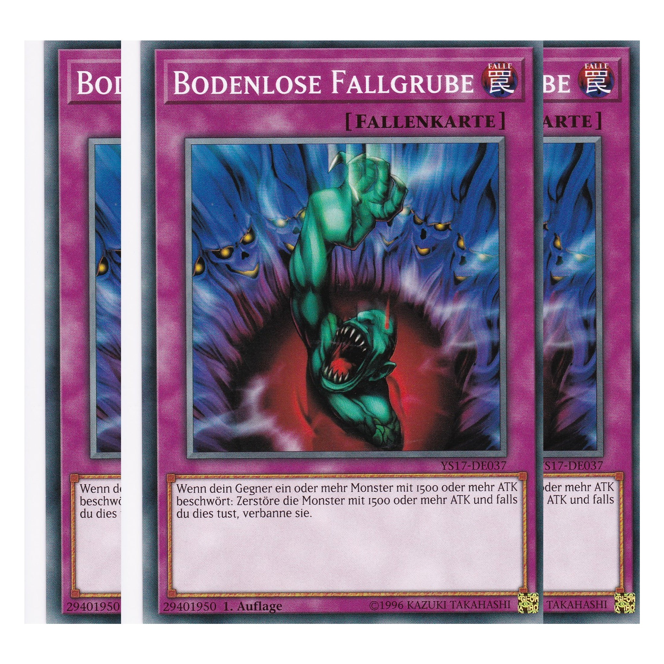 Bodenlose Fallgrube - YS17-DE037 - Common - Deutsch - 1. Auflage - Starter Deck: Link Strike - Playset (3 Kopien)