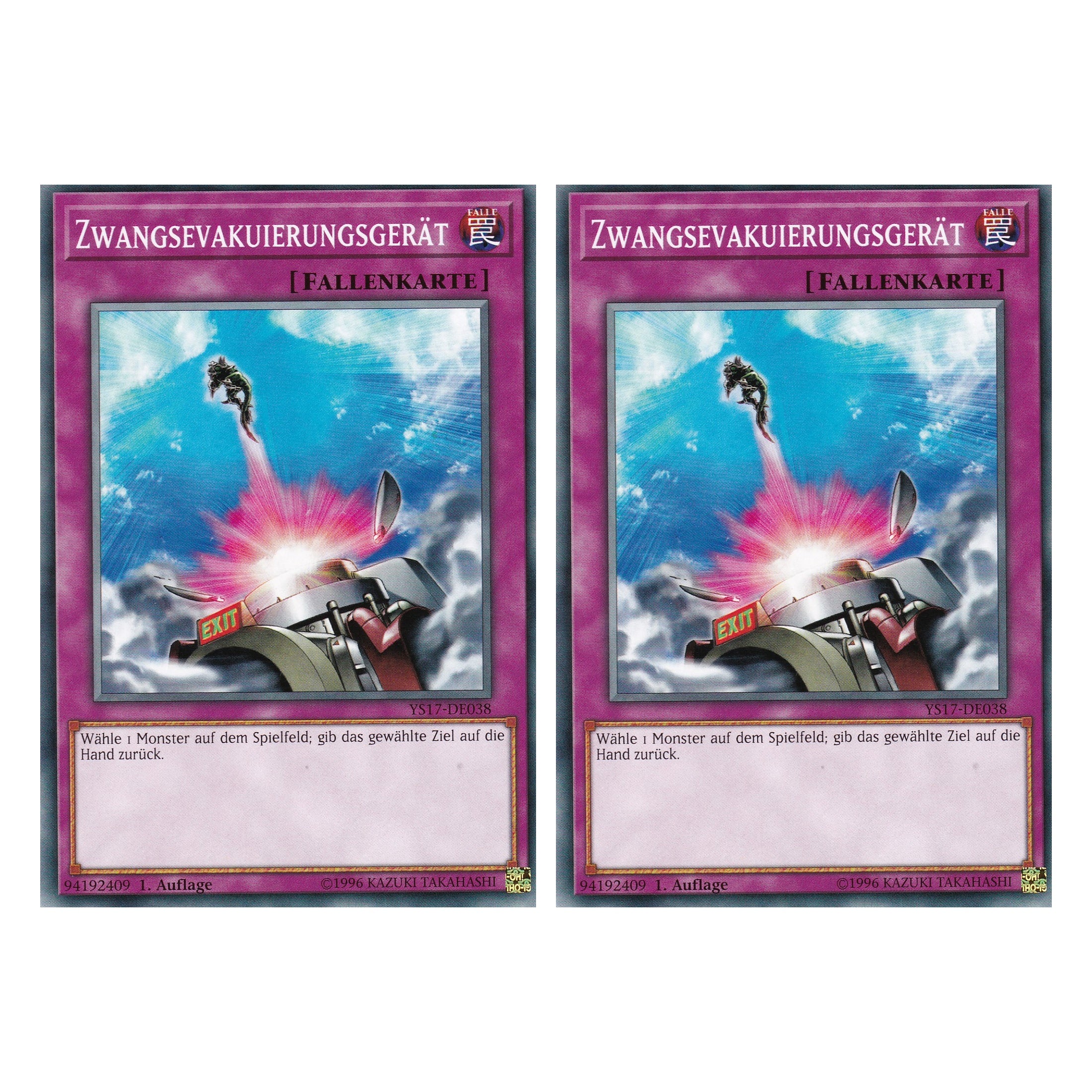 Zwangsevakuierungsgerät - YS17-DE038 - Common - Deutsch - 1. Auflage - Starter Deck: Link Strike - Duo Set (2 Stück) - Yugioh