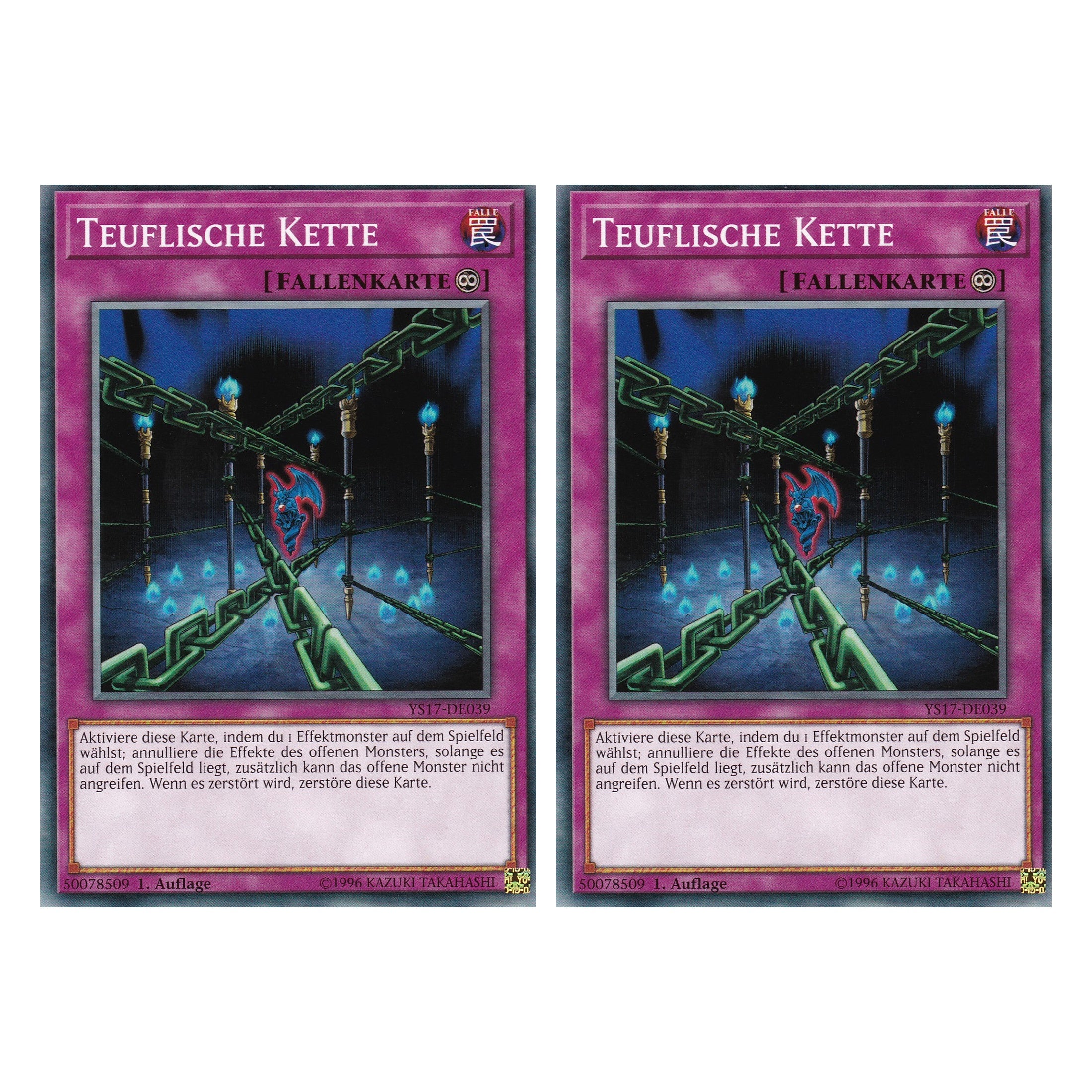Teuflische Kette - YS17-DE039 - Common - Deutsch - 1. Auflage - Starter Deck: Link Strike - Duo Set (2 Stück) - Yugioh