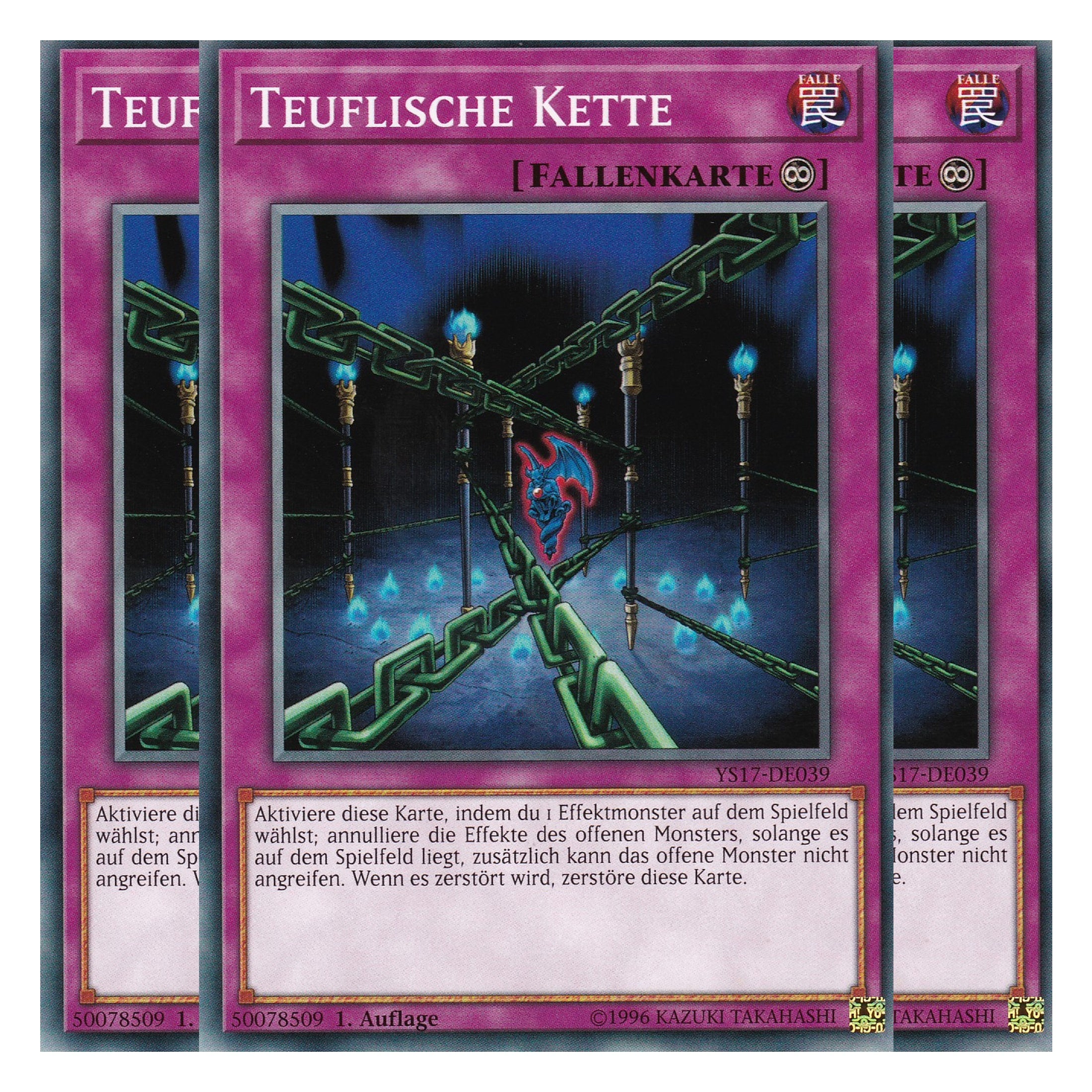 Teuflische Kette - YS17-DE039 - Common - Deutsch - 1. Auflage - Starter Deck: Link Strike - Playset (3 Kopien)