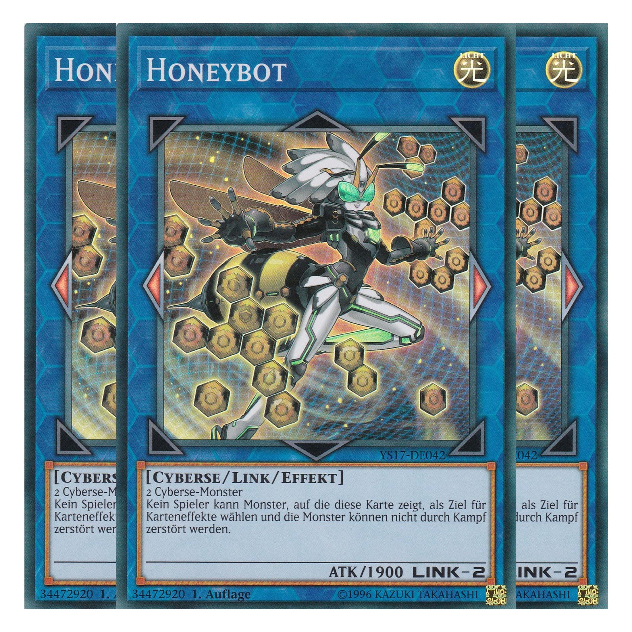 Honeybot - YS17-DE042 - Super Rare - Deutsch - 1. Auflage - Starter Deck: Link Strike - Playset (3 Kopien)