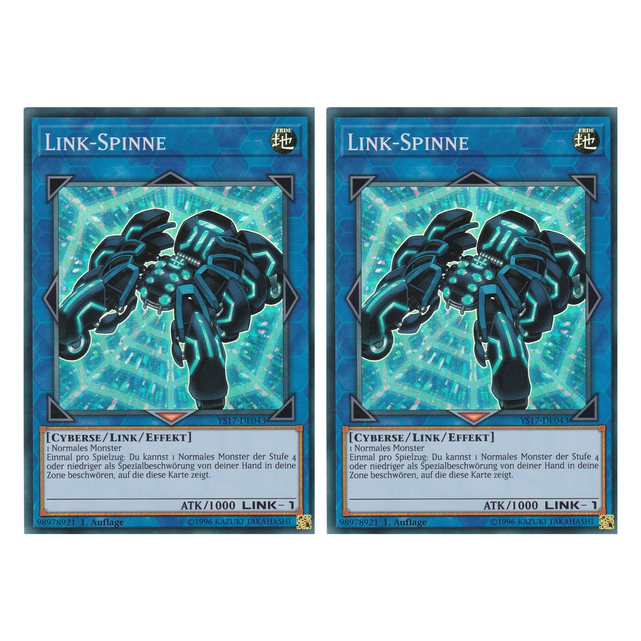 Link-Spinne - YS17-DE043 - Super Rare - Deutsch - 1. Auflage - Starter Deck: Link Strike - Duo Set (2 Stück) - Yugioh