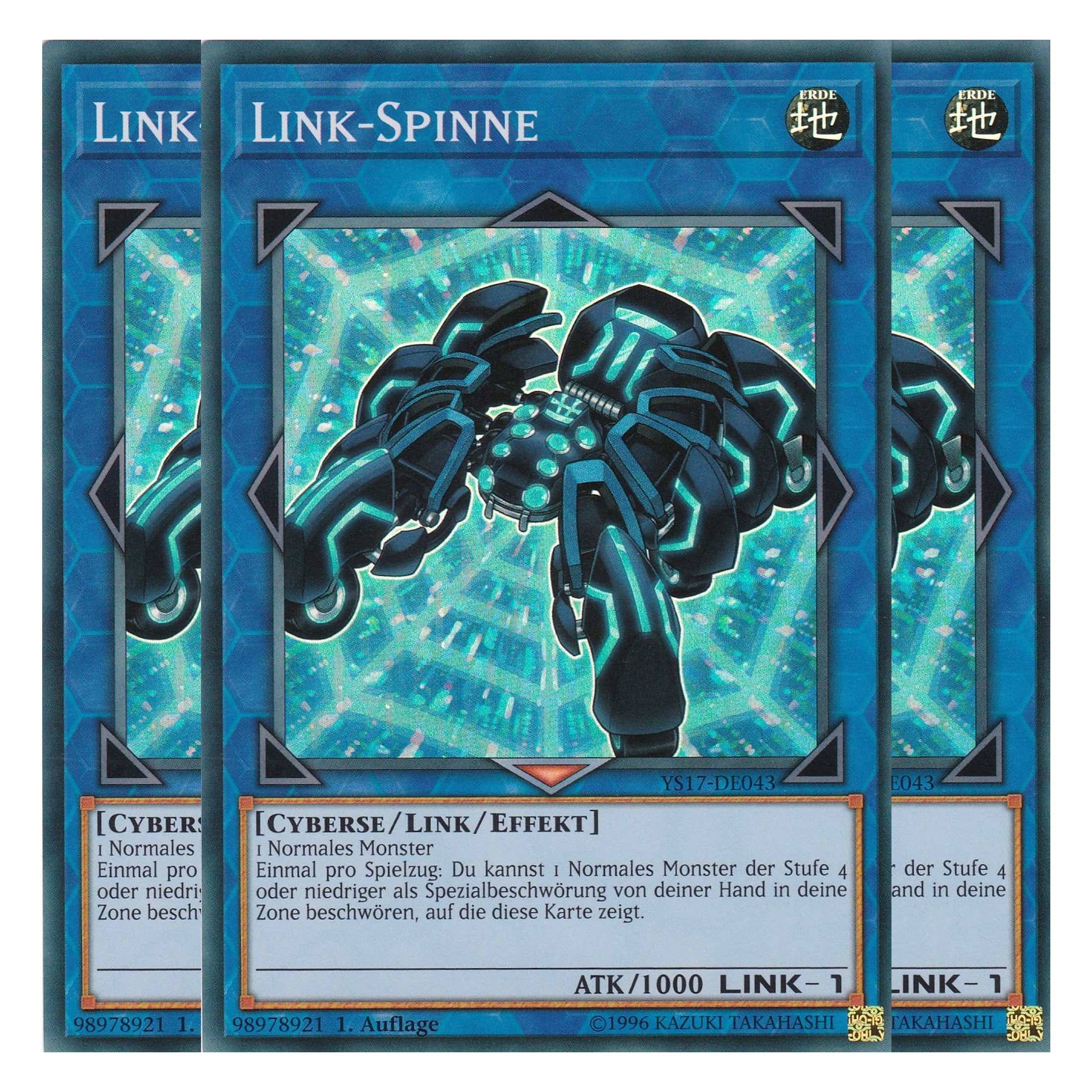 Link-Spinne - YS17-DE043 - Super Rare - Deutsch - 1. Auflage - Starter Deck: Link Strike - Playset (3 Kopien)