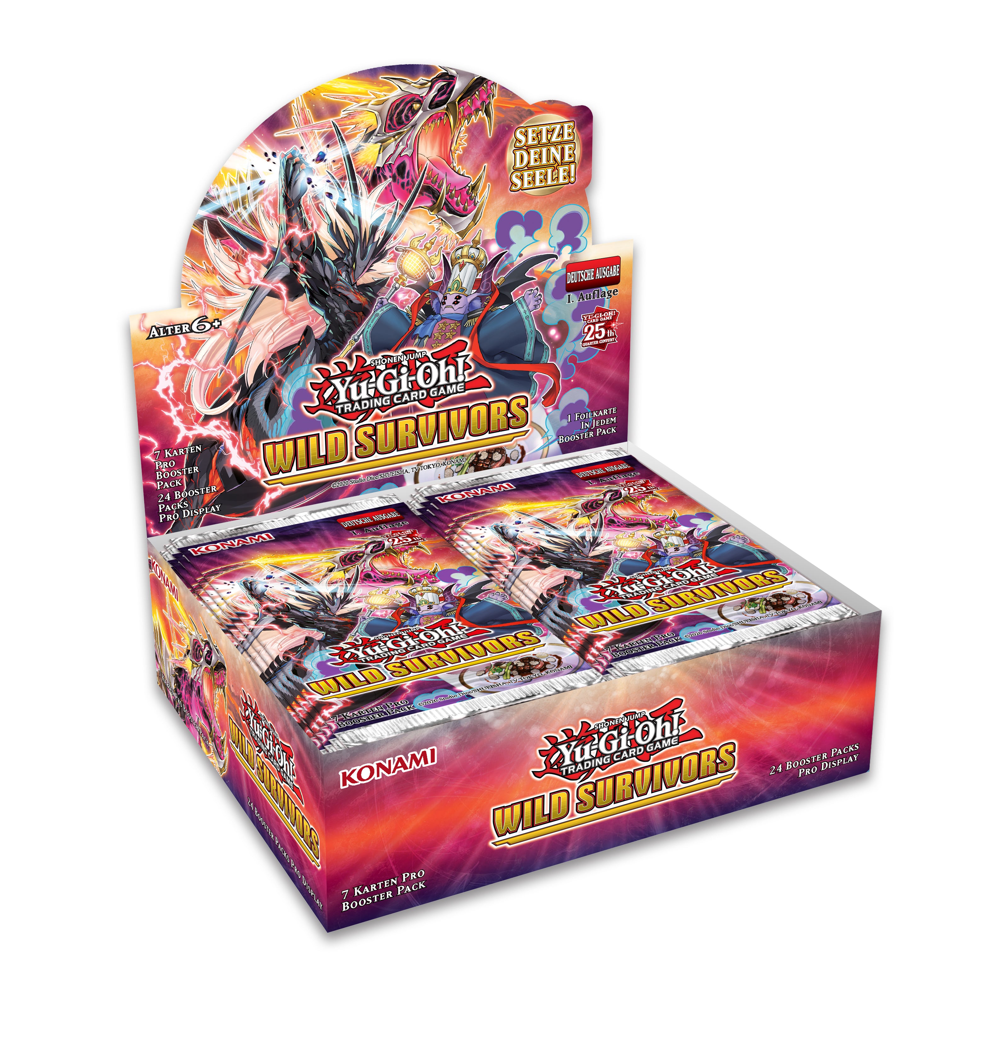 Yugioh - Wild Survivors - Deutsch - Display (24 Boosterpacks) - 1. Auflage - Originalverpackt