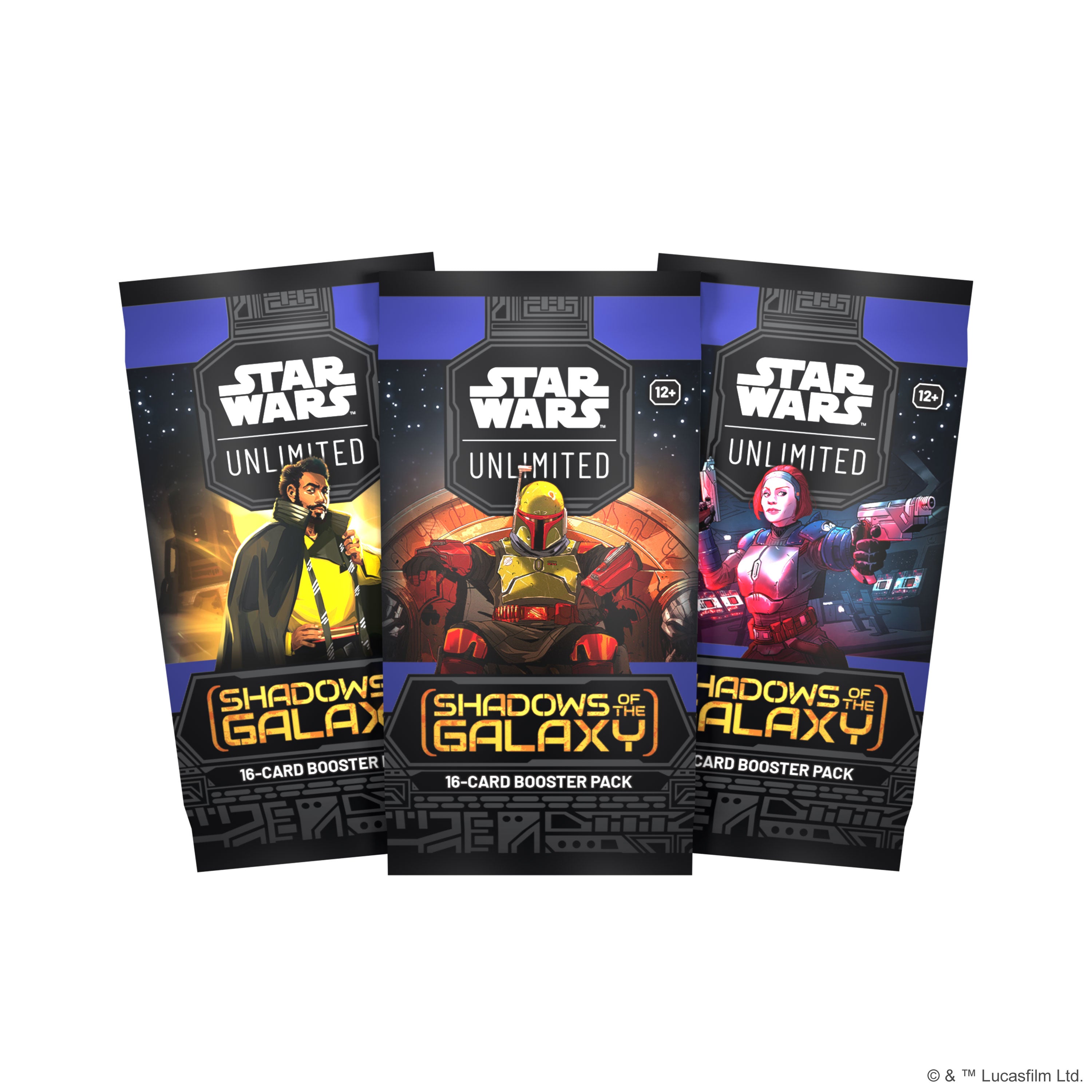 Star Wars: Unlimited - Shadows of the Galaxy - Display Booster Box - (24 Booster Packs mit jeweils 16 Karten) - Englisch - Originalverpackt - Trading Card Game