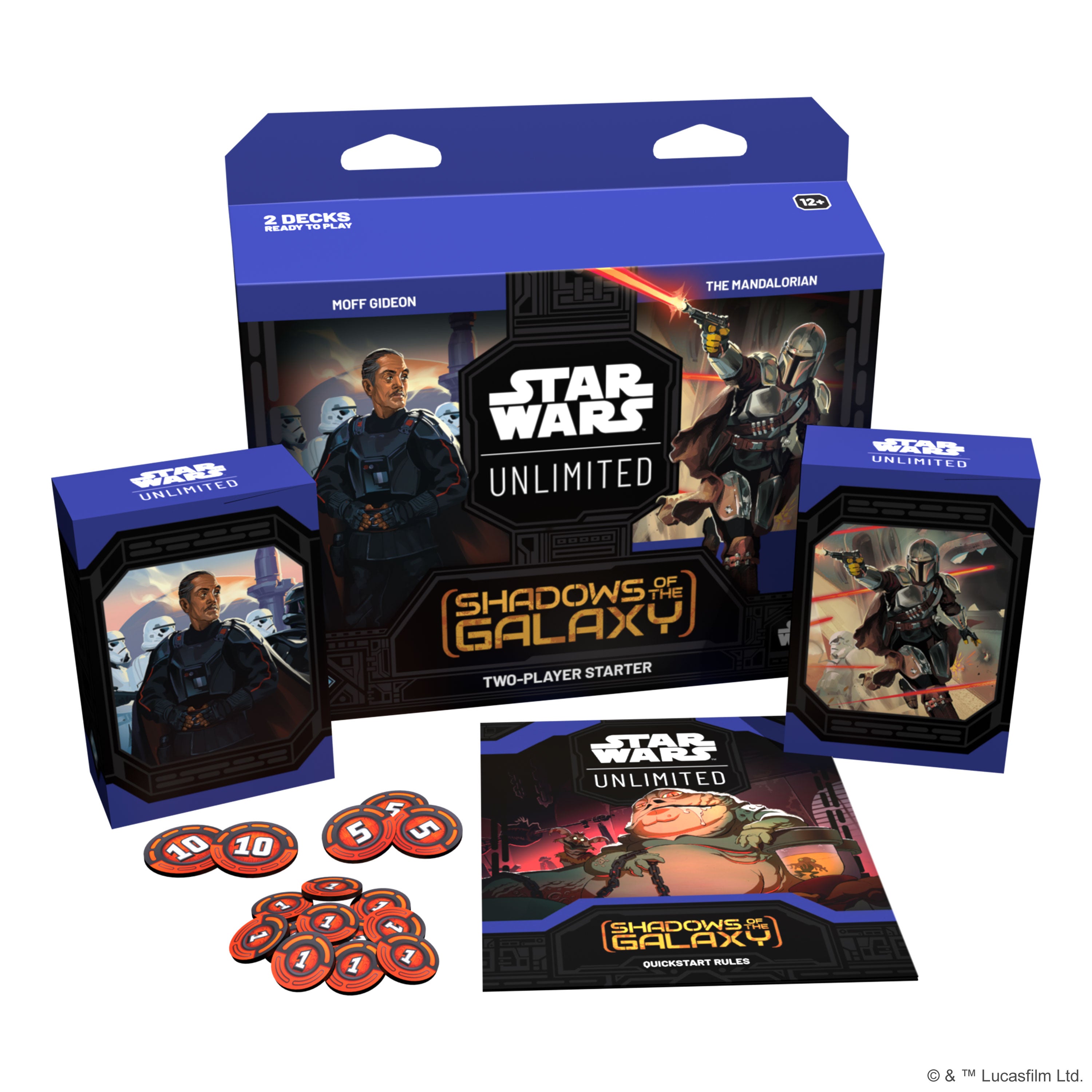 Vorbestellung: Star Wars: Unlimited - Shadows of the Galaxy - Two Player Starter - Englisch - Originalverpackt - Trading Card Game - Vorraussichtlicher Versand: 12.07.2024